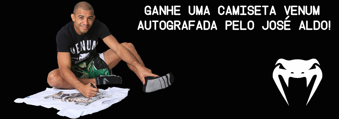 Promoção Camiseta Autografada José Aldo!