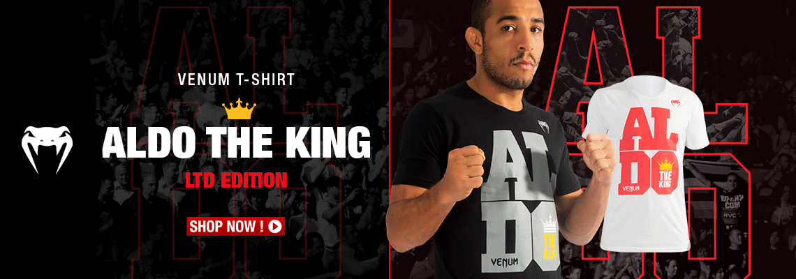 Conheça a nova Camiseta MMA Venum Aldo The King!