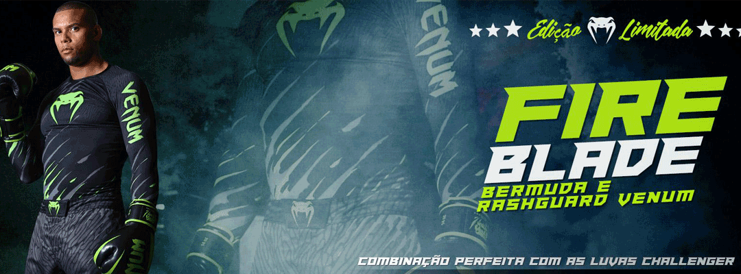 Lançamento: Nova rashguard e bermuda Venum Fireblade!