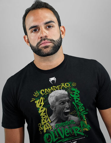 CAMISETA VENUM UFC CHARLES OLIVEIRA ILUMINADO