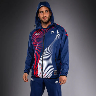 UFC FREEDOM 250 BY VENUM MEN’S OFFICIAL BLUE AUTHENTIC FIGHT NIGHT WALKOUT HOODIE