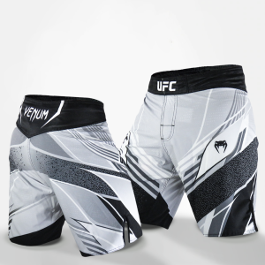 SHORTS LONG FIT UFC VENUM OFICIAL FIGHT NIGHT MEN’S – WHITE