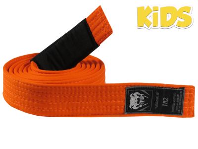 faixa de jiu jitsu venum bjj belt infantil laranja