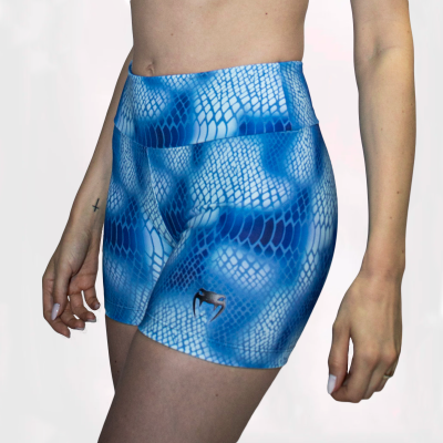 SHORT FEMININO VENUM SNAKE SKIN BLUE