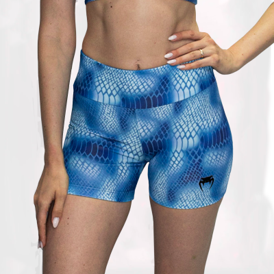 SHORT FEMININO VENUM SNAKE SKIN BLUE