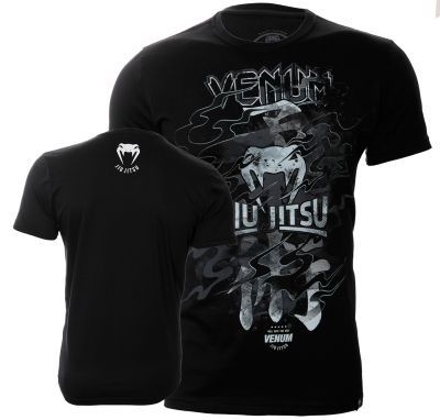 camiseta venum jiu jitsu guerreiro black