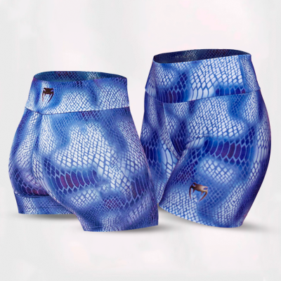 SHORT FEMININO VENUM SNAKE SKIN BLUE