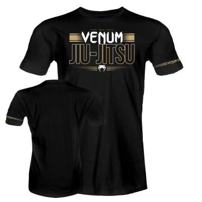 camiseta venum jiu jitsu team black
