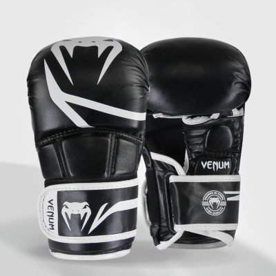 LUVA VENUM MMA SPARRING CHALLENGER EVO 8oz - BLACK/WHITE