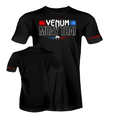 camiseta venum muay thai team black