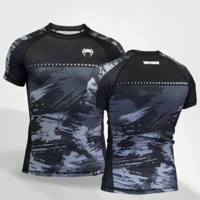 RASHGUARD VENUM CAMO VULKAN PERFORMANCE BLACK