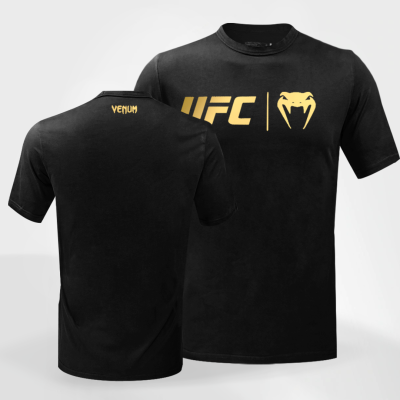 Camiseta UFC Venum Classic - Black/Gold