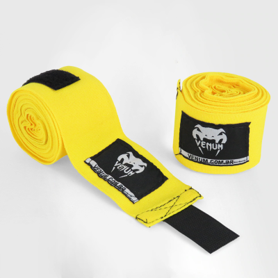 bandagem de boxe venum 4m amarelo